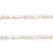Perlas de agua dulce imperfectas nugget Blanco natural