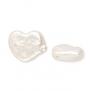 Perlas de agua dulce imperfectas Blanco nacar