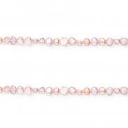 Perlas de agua dulce imperfectas nugget 4-5mm Rosa lila