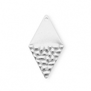 Colgantes Acero Inox rombo Plateado