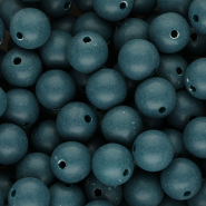 DQ Abalorios acr&iacute;licos 12 mm Azul petr&oacute;leo