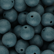 DQ Abalorios acr&iacute;licos 16 mm Azul petr&oacute;leo