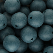 DQ Abalorios acr&iacute;licos 18 mm Azul petr&oacute;leo