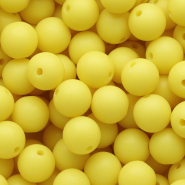 DQ Abalorios acr&iacute;licos 12 mm Amarillo sol