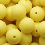 DQ Abalorios acr&iacute;licos 20 mm Amarillo sol