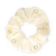 Coleteros para pelo sedoso con anillas Beige-dorado