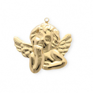 Colgantes Acero Inox ángel Dorado