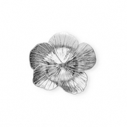Colgantes llamativos flor Plateado