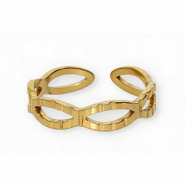 Anillos Acero Inox Dorado
