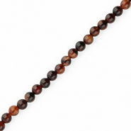 Piedras naturales Cuarzo 8mm Multicolor marron oscuro