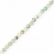 Piedras naturales Calcedonia (Cuarzo) 8mm mate Light multicolor turqueza