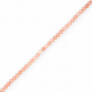 Piedras naturales Calcedonia (Cuarzo) y Ágata 4mm mate Rose Fade multi/rosado