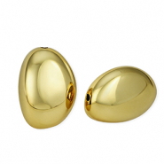 Abalorios acr&iacute;lico &oacute;valo Dorado