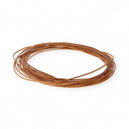 Cordón cuero DQ redondo 1mm Marrón claro