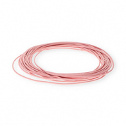 Cordón cuero DQ redondo 1,5mm Rosa claro