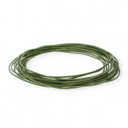 Cordón cuero DQ redondo 1,5mm Verde