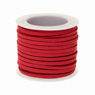Ante sintético plano de 3mm Rojo