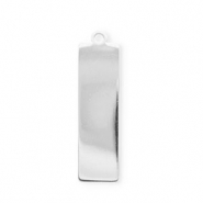 Colgantes Acero Inox rectángulo Plateado