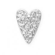 Colgantes Acero Inox corazón Plateado