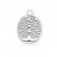 Colgantes Acero Inox árbol de la vida Plateado