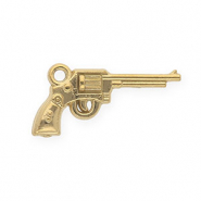 Colgantes Acero Inox revólver Dorado