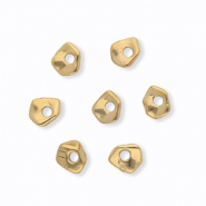 Abalorios Acero Inox separador nugget Dorado