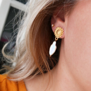 Set de inspiraciones Inspiración para accesorios para el pelo y pendientes con perlas de agua dulce