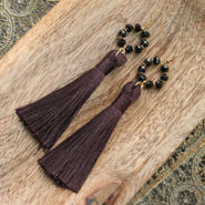 Set de inspiraciones Ideas para pendientes con borlas grandes 