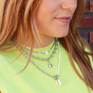 Set de inspiraciones Creación de collares de moda con cadenas Jasseron en acero inoxidable