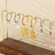 Set de inspiraciones Ideas creativas con los pendientes criolla de acero inoxidable