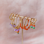 Set de inspiraciones Ideas para pendientes con pendientes criolla de acero inoxidable