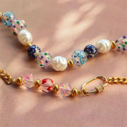 Set de inspiraciones Cómo diseñar sets de joyería con abalorios de cristal pintados a mano  