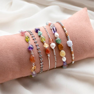 Set de inspiraciones Libera tu creatividad con los abalorios de piedra natural en diversas formas