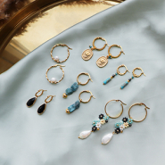 Set de inspiraciones Crea unos increíbles pendientes con pendientes criolla en acero inoxidable