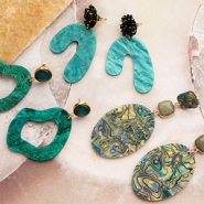 Set de inspiraciones Trucos para hacer pendientes con colgantes de resina