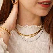 Nuevo  ¡Nuevo! Collares y pulseras de acero inoxidable