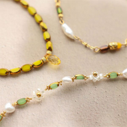 Set de inspiraciones Crea brillantes pulseras y pendientes con abalorios de cristal ovalados