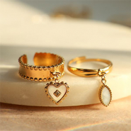 Nuevo Nuevos colgantes de concha en acero inoxidable