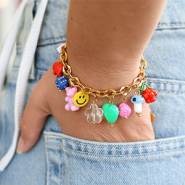 Nuevo Abalorios acrílicos en forma de dados y corazones