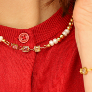 Set de inspiraciones Diseña joyas únicas con colgantes y entrepiezas de acero inoxidable con circonitas