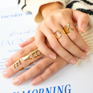 Set de inspiraciones Inspírate con los anillos de acero inoxidable