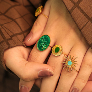 Set de inspiraciones Completa tu colección con anillos de acero inox con esmalte