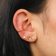 Nuevo Pendientes en metal TQ de latón listos para usar