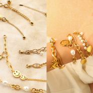 Nuevo Pulseras acero inox y gancho de pulsera