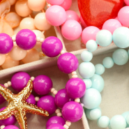 Nuevo Abalorios acrílicos redondos grandes de moda