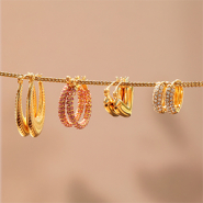 Nuevo Pendientes de acero inoxidable