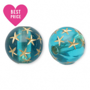 Más de 100 artículos a un precio siempre bajo Abalorios acrílicos con detalles dorados!