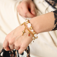 Set de inspiraciones Crea joyas festivas con abalorios y colgantes de acero inox