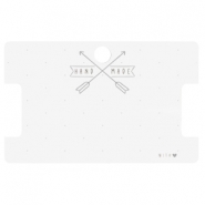 Tarjetas de joyer&iacute;a "hand made" blanco off