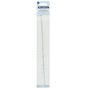 Aguja para cord&oacute;n el&aacute;stico Beadalon 27cm/&Oslash;0.78mm Plateado